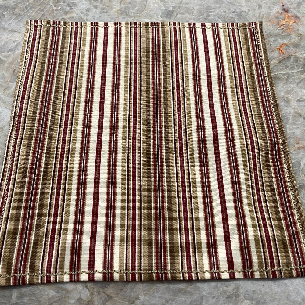 Set of 8 Cloth Napkins, 11", Stripe